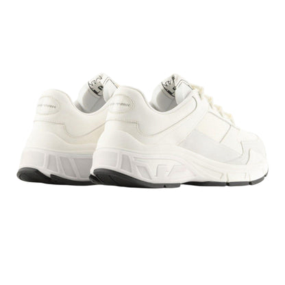 Off White - Back - Emporio Armani Mens Leather Trainers