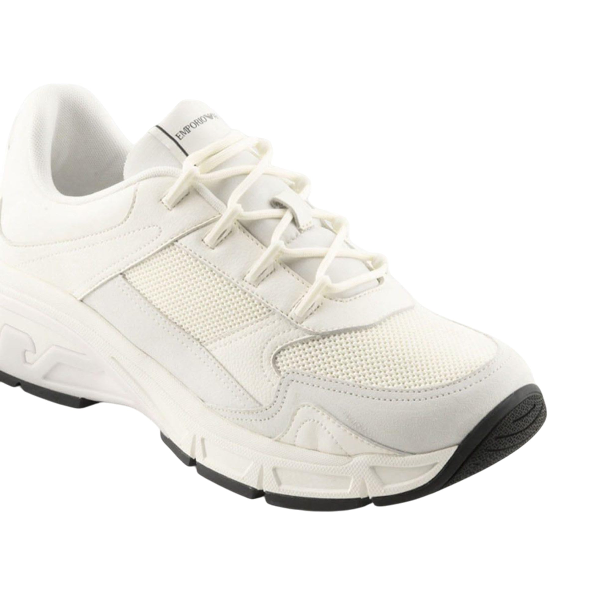 Off White - Lifestyle - Emporio Armani Mens Leather Trainers