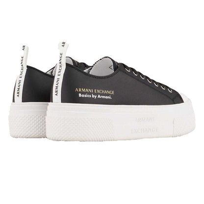 Black - Back - Armani Exchange Womens-Ladies Trainers