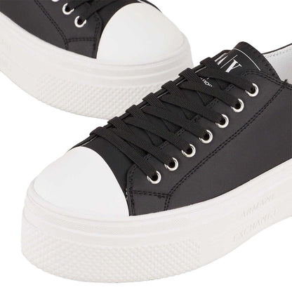 Black - Lifestyle - Armani Exchange Womens-Ladies Trainers
