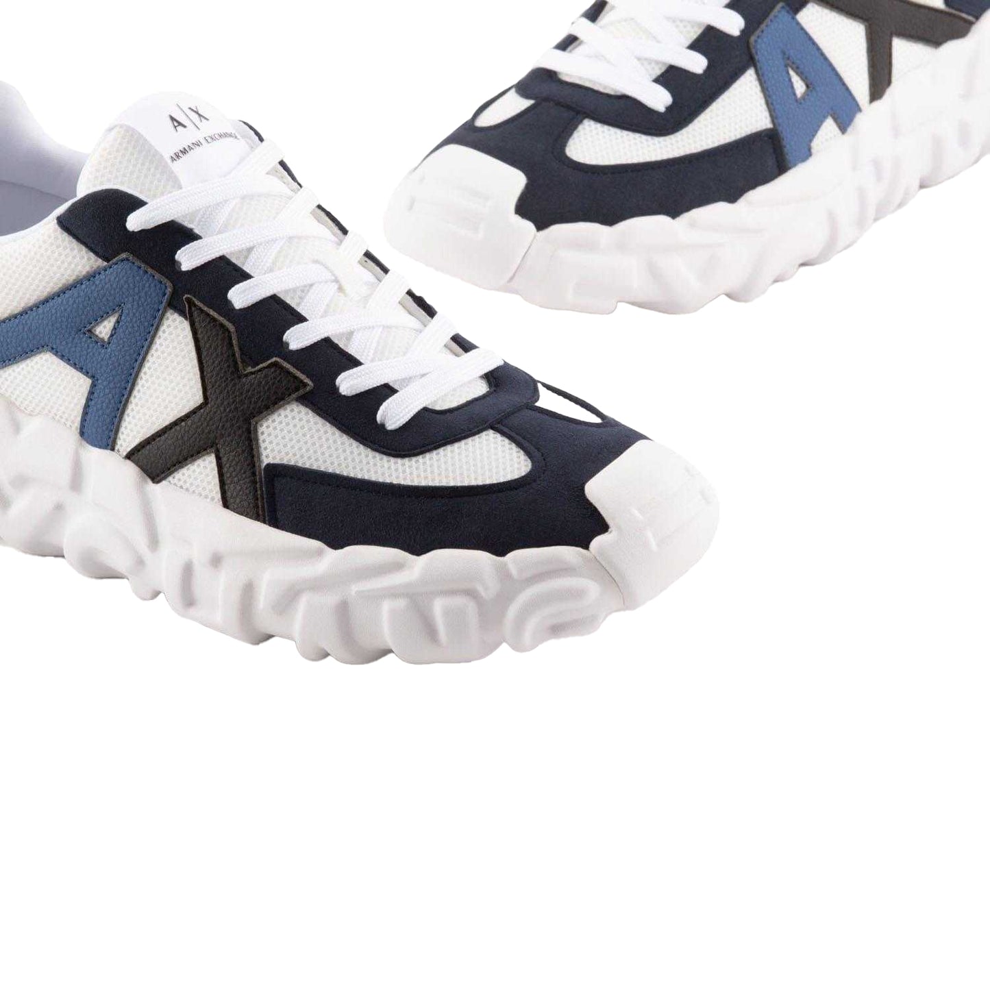 White-Navy - Lifestyle - Armani Exchange Mens Trainers