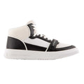 White-Black - Side - Armani Exchange Mens Trainers