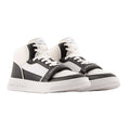 White-Black - Front - Armani Exchange Mens Trainers