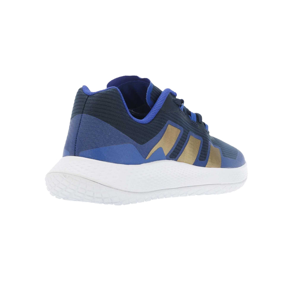Navy-Gold - Back - Adidas Mens Forcebounce Volleyball Trainers