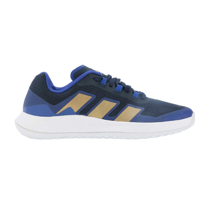 Navy-Gold - Side - Adidas Mens Forcebounce Volleyball Trainers
