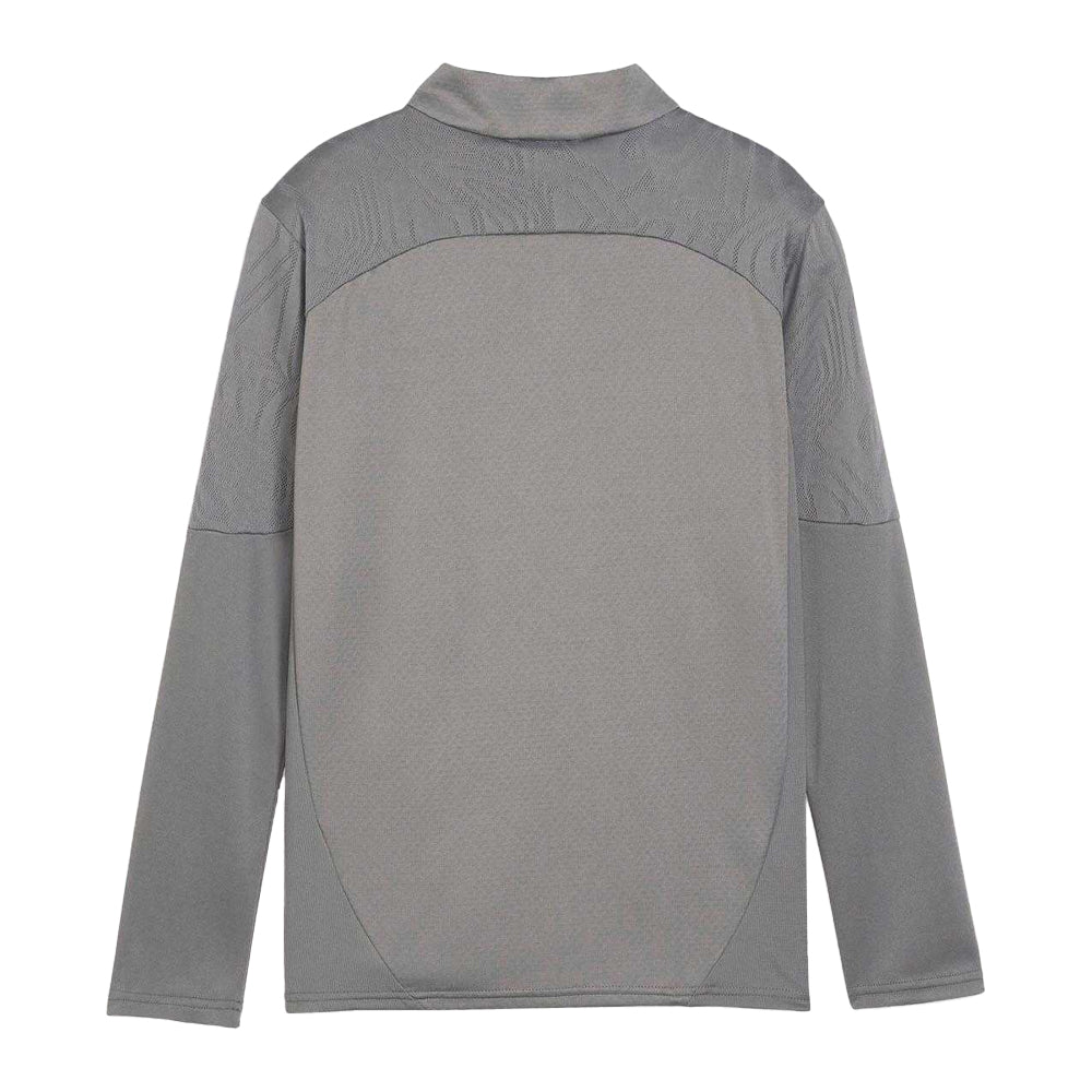 Grey - Back - Puma Childrens-Kids Quarter Zip Training Top