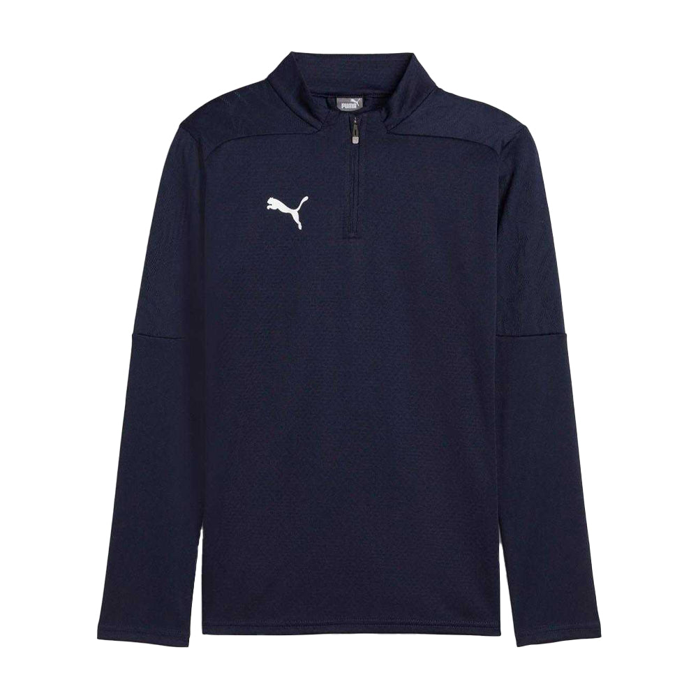 Navy - Front - Puma Childrens-Kids Quarter Zip Training Top