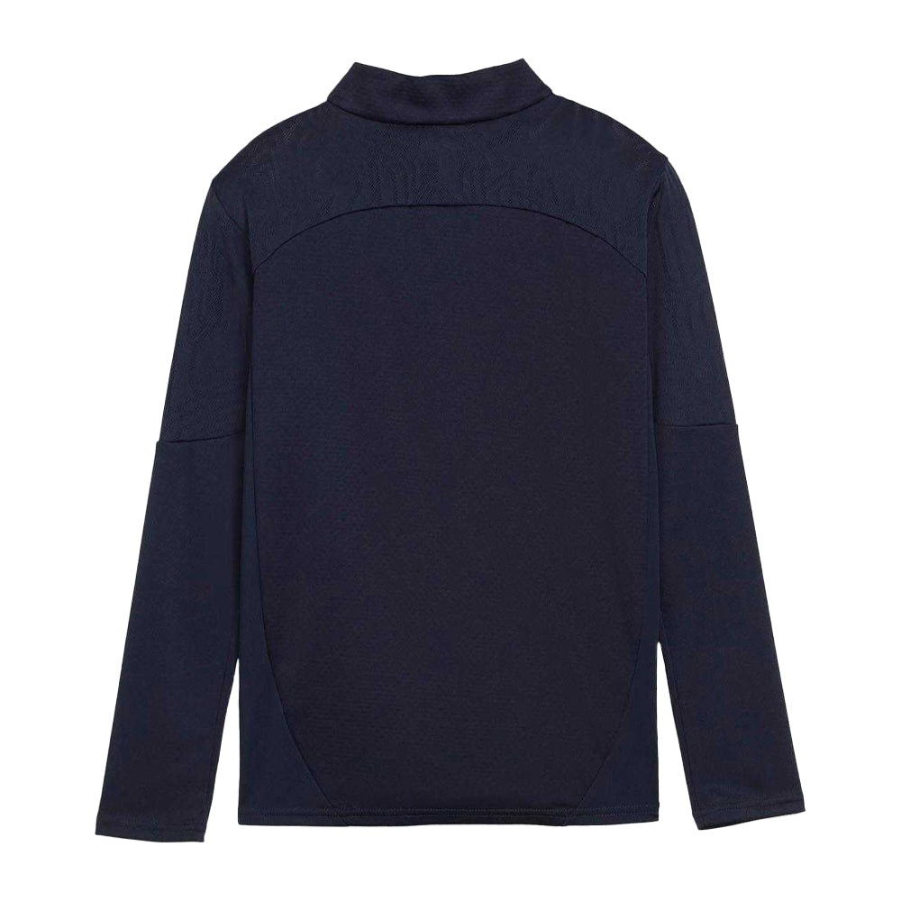 Navy - Back - Puma Childrens-Kids Quarter Zip Training Top