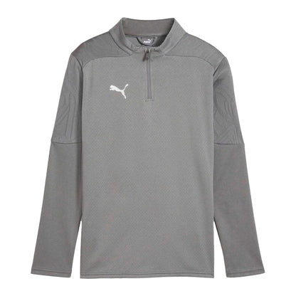 Grey - Front - Puma Childrens-Kids Quarter Zip Training Top