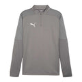Grey - Front - Puma Mens TeamFinal Quarter Zip Training Top