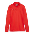 Red - Front - Puma Mens TeamFinal Quarter Zip Training Top