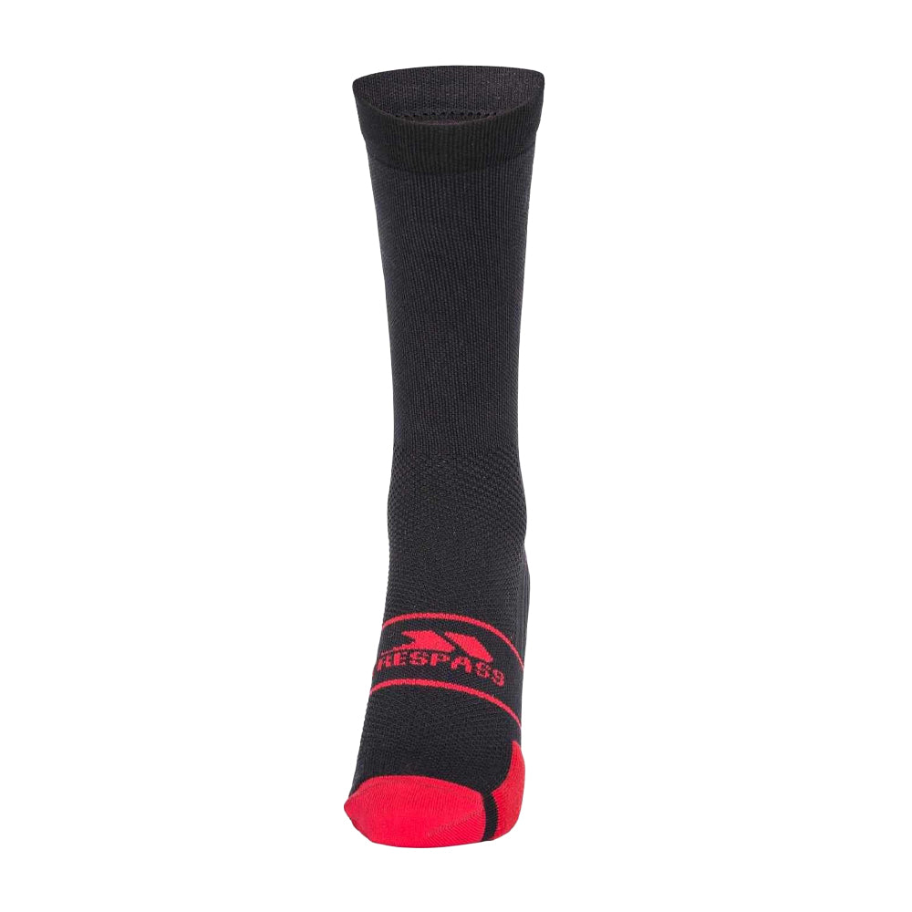 Black - Front - Trespass Womens-Ladies Frame Cycling Liner Socks