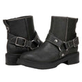 Black - Close up - Blowfish Malibu Womens-Ladies Vella Biker Boots