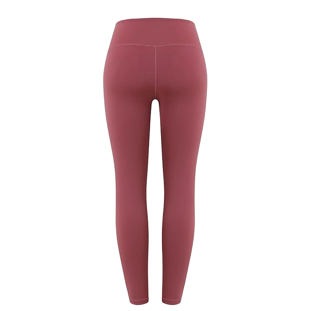 Red - Back - Adidas Womens-Ladies Yoga 7-8 Leggings