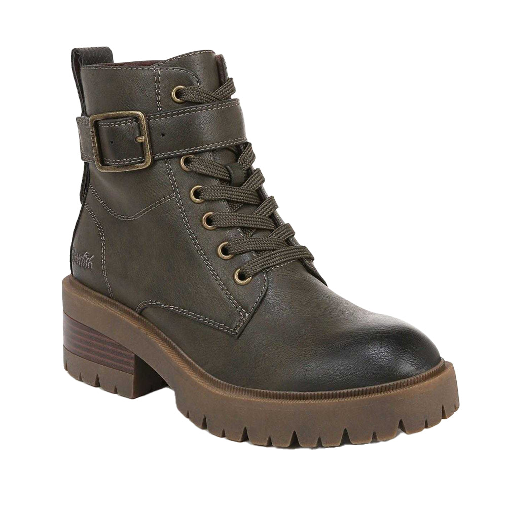 Olive - Front - Blowfish Malibu Womens-Ladies Jagger Lace Up Ankle Boots
