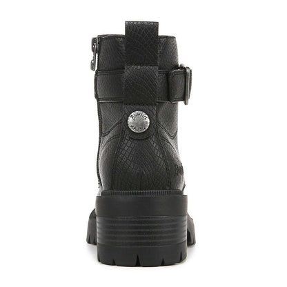 Black - Back - Blowfish Malibu Womens-Ladies Jagger Lace Up Ankle Boots