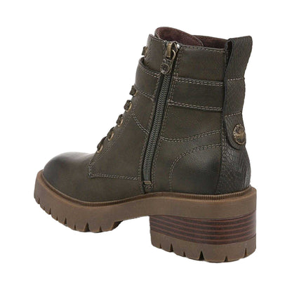 Olive - Back - Blowfish Malibu Womens-Ladies Jagger Lace Up Ankle Boots