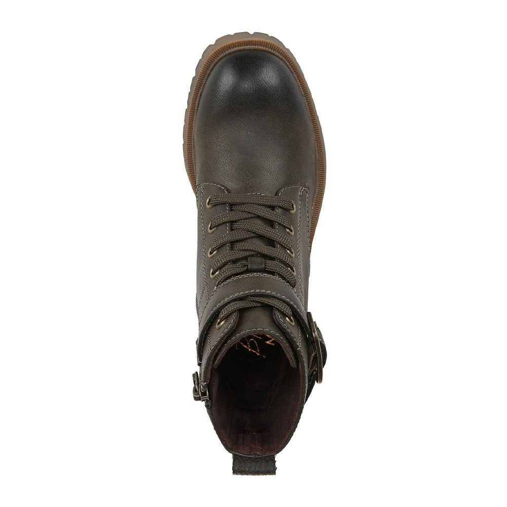 Olive - Pack Shot - Blowfish Malibu Womens-Ladies Jagger Lace Up Ankle Boots