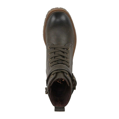 Olive - Pack Shot - Blowfish Malibu Womens-Ladies Jagger Lace Up Ankle Boots