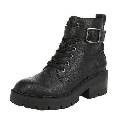 Black - Close up - Blowfish Malibu Womens-Ladies Jagger Lace Up Ankle Boots