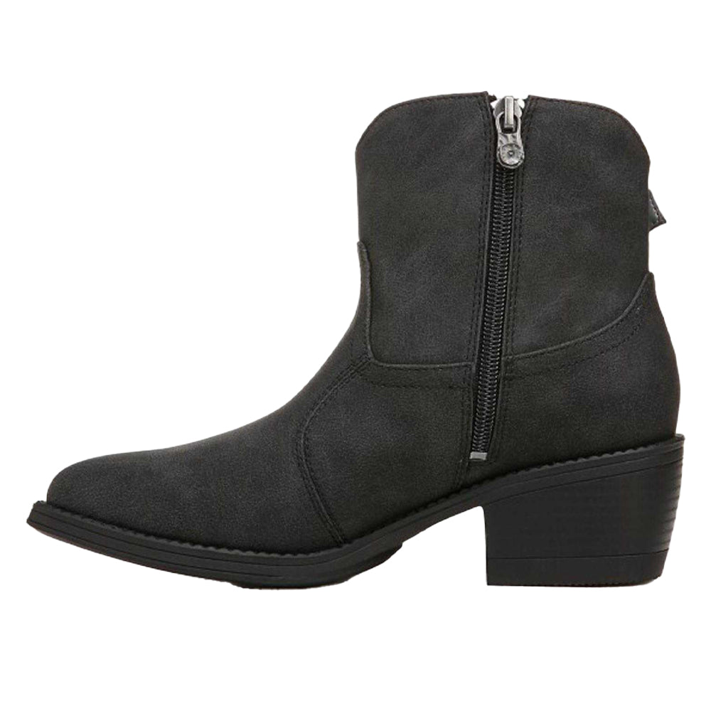 Black - Lifestyle - Blowfish Malibu Womens-Ladies Western Relaxed Fit Ankle Boots