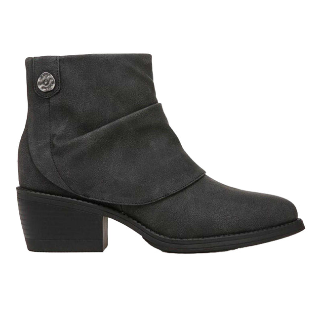 Black - Side - Blowfish Malibu Womens-Ladies Riley Ankle Boots