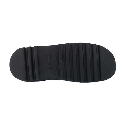 Black - Side - Kickers Womens-Ladies Kick Hi Glitter Leather Stack Heel Boots