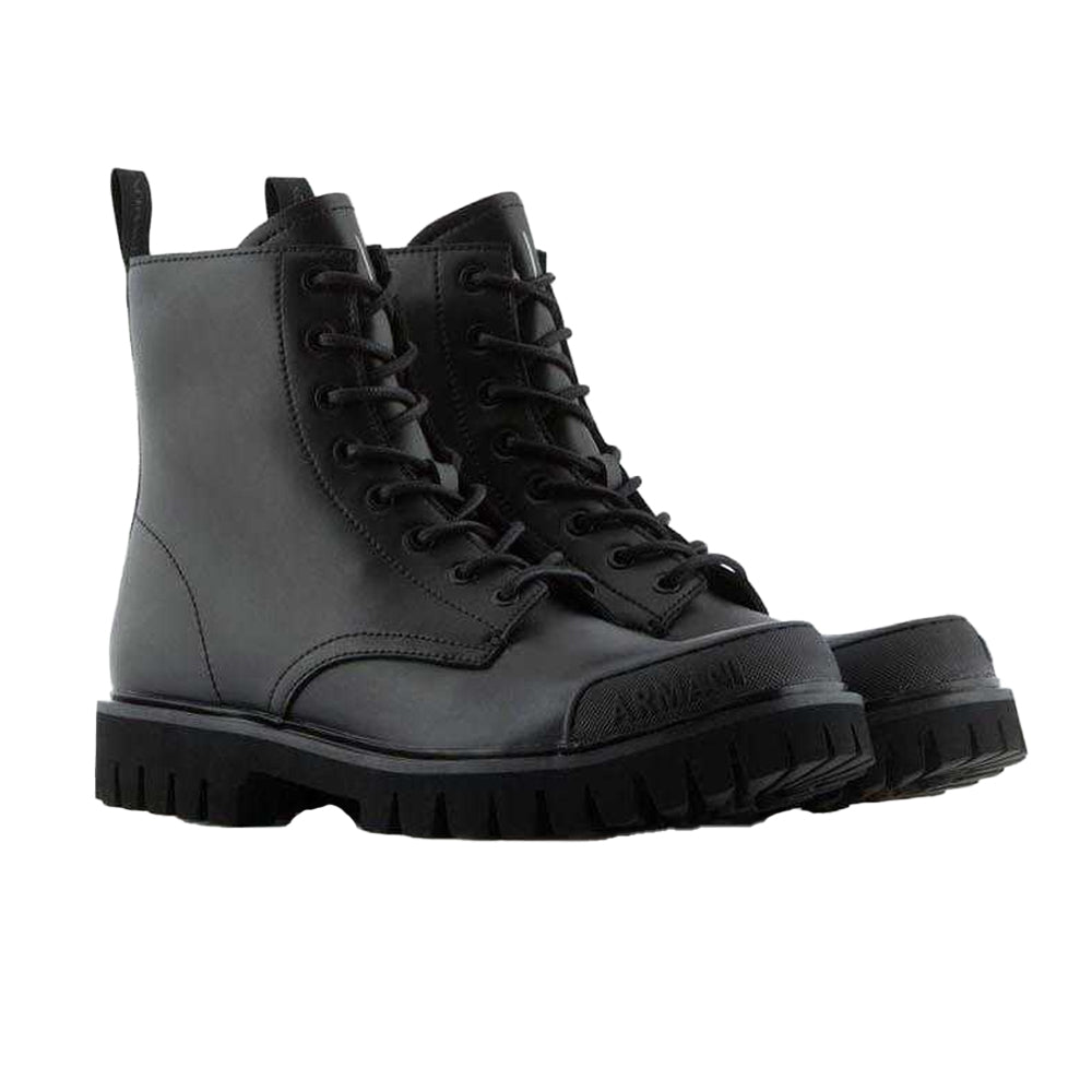 Black - Front - Armani Exchange Mens Boots