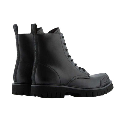 Black - Back - Armani Exchange Mens Boots