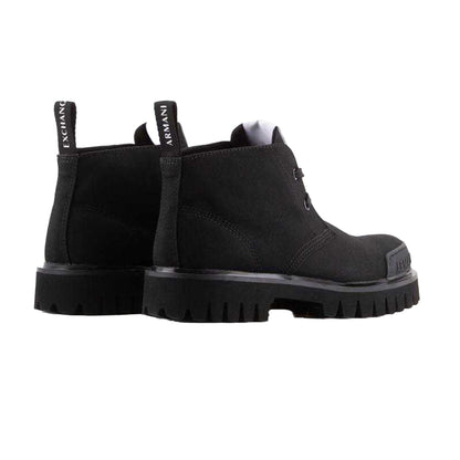 Black - Back - Armani Exchange Mens Boots