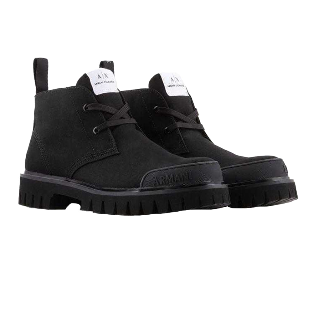 Black - Front - Armani Exchange Mens Boots