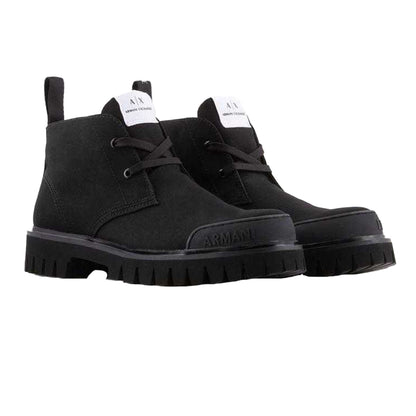 Black - Front - Armani Exchange Mens Boots