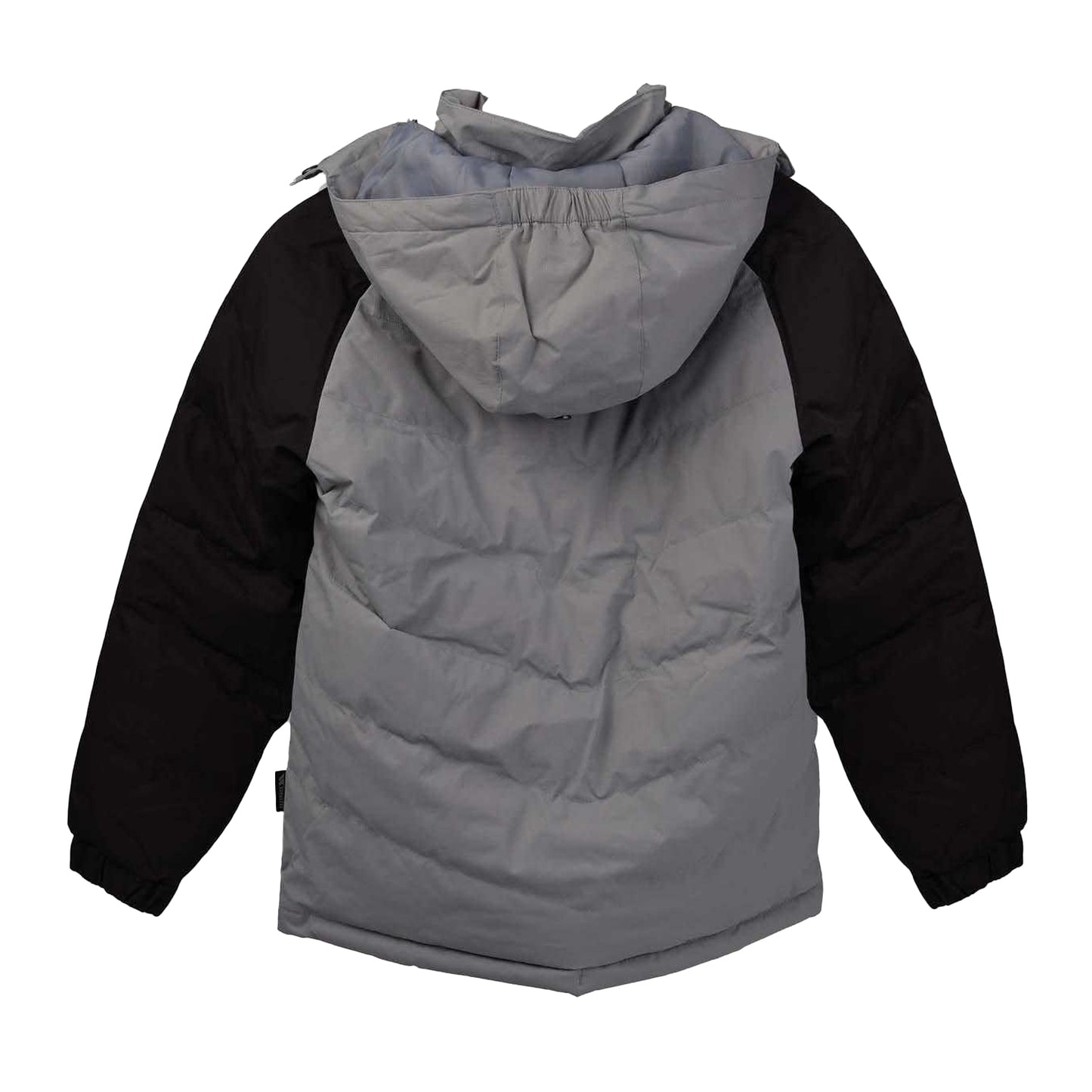 Grey-Black - Back - Trespass Childrens-Kids Sidespin Padded Jacket