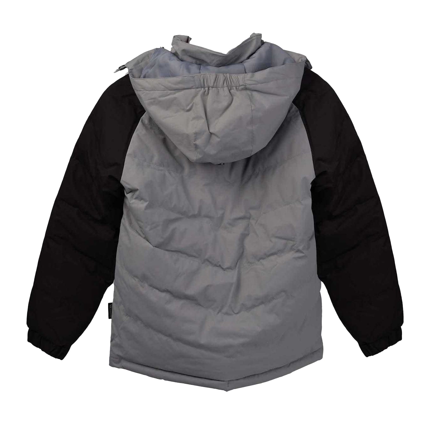 Grey-Black - Back - Trespass Childrens-Kids Sidespin Padded Jacket