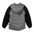 Grey-Black - Back - Trespass Childrens-Kids Sidespin Padded Jacket