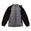 Grey-Black - Front - Trespass Childrens-Kids Sidespin Padded Jacket