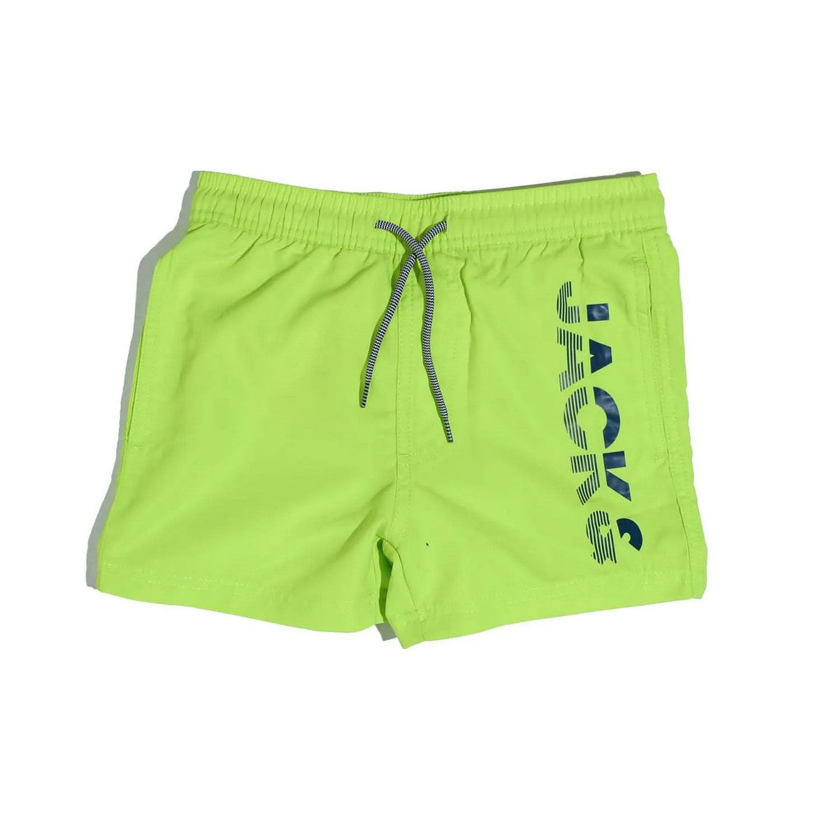 Lime - Front - Jack And Jones Boys Aruba Swim Shorts