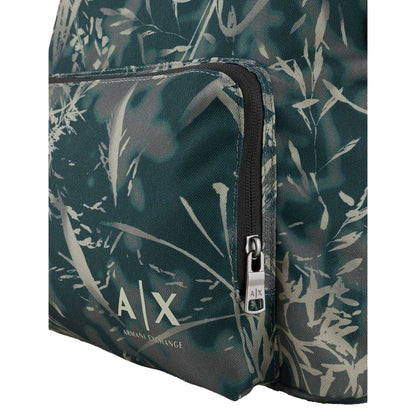 Green - Pack Shot - Armani Exchange Leaves Backpack