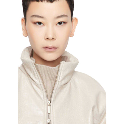 Beige - Pack Shot - Armani Exchange Womens-Ladies Bomber Jacket