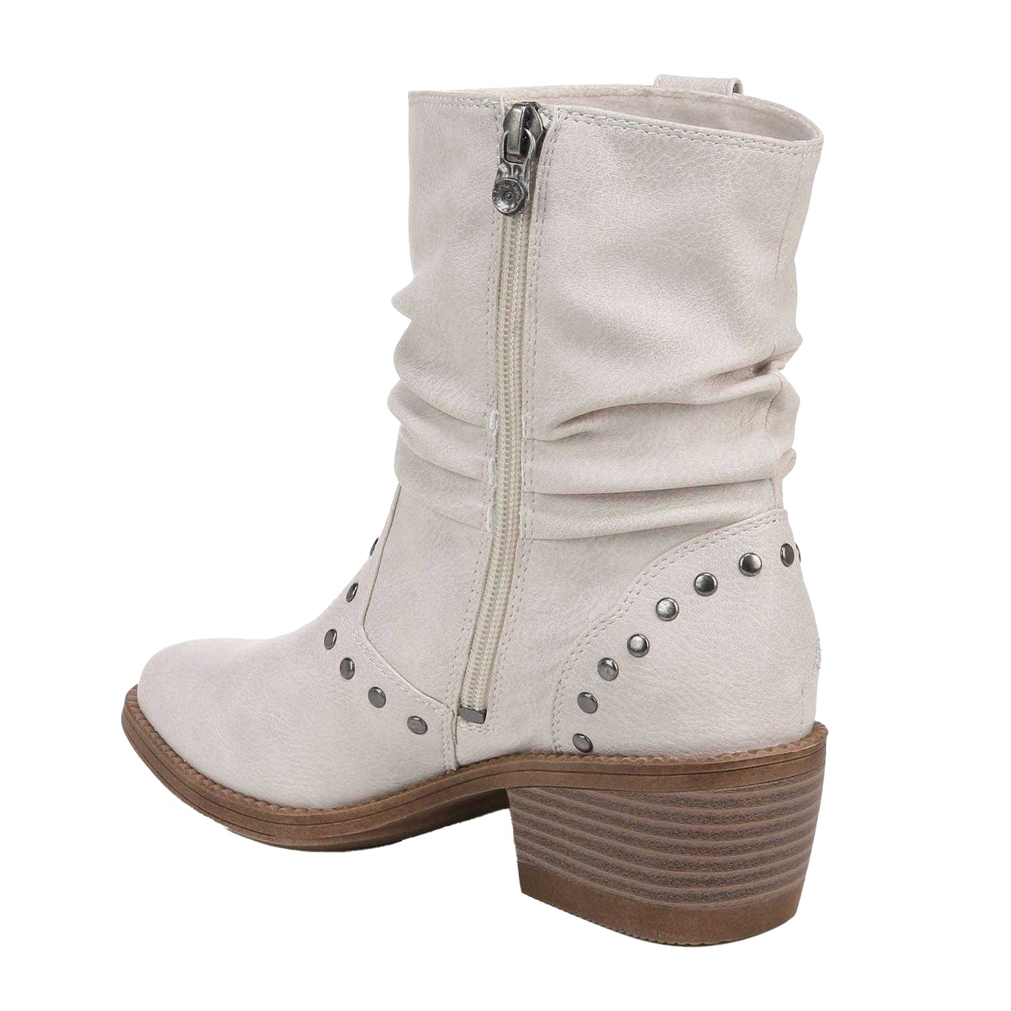 Off White - Back - Blowfish Malibu Womens-Ladies Rebel Western Slouch Boots