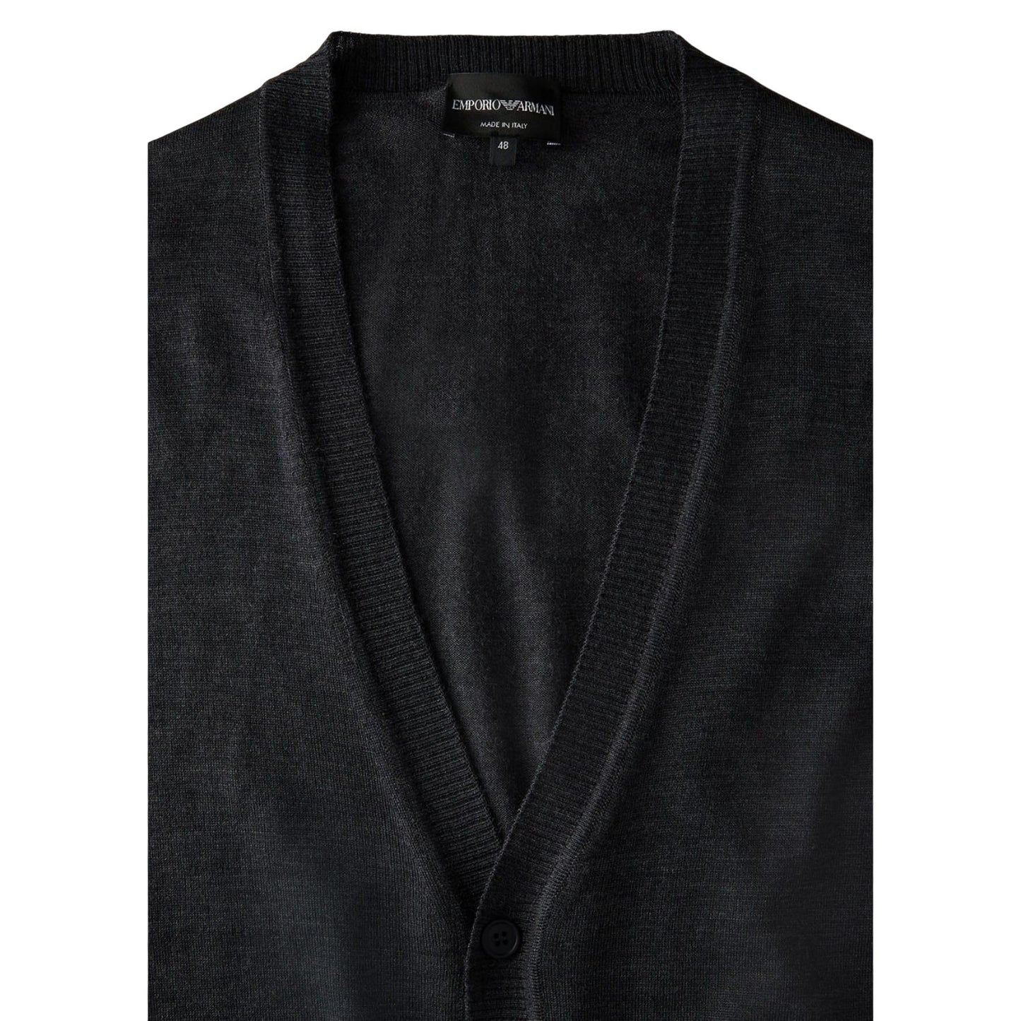 Grey - Side - Emporio Armani Mens Cardigan