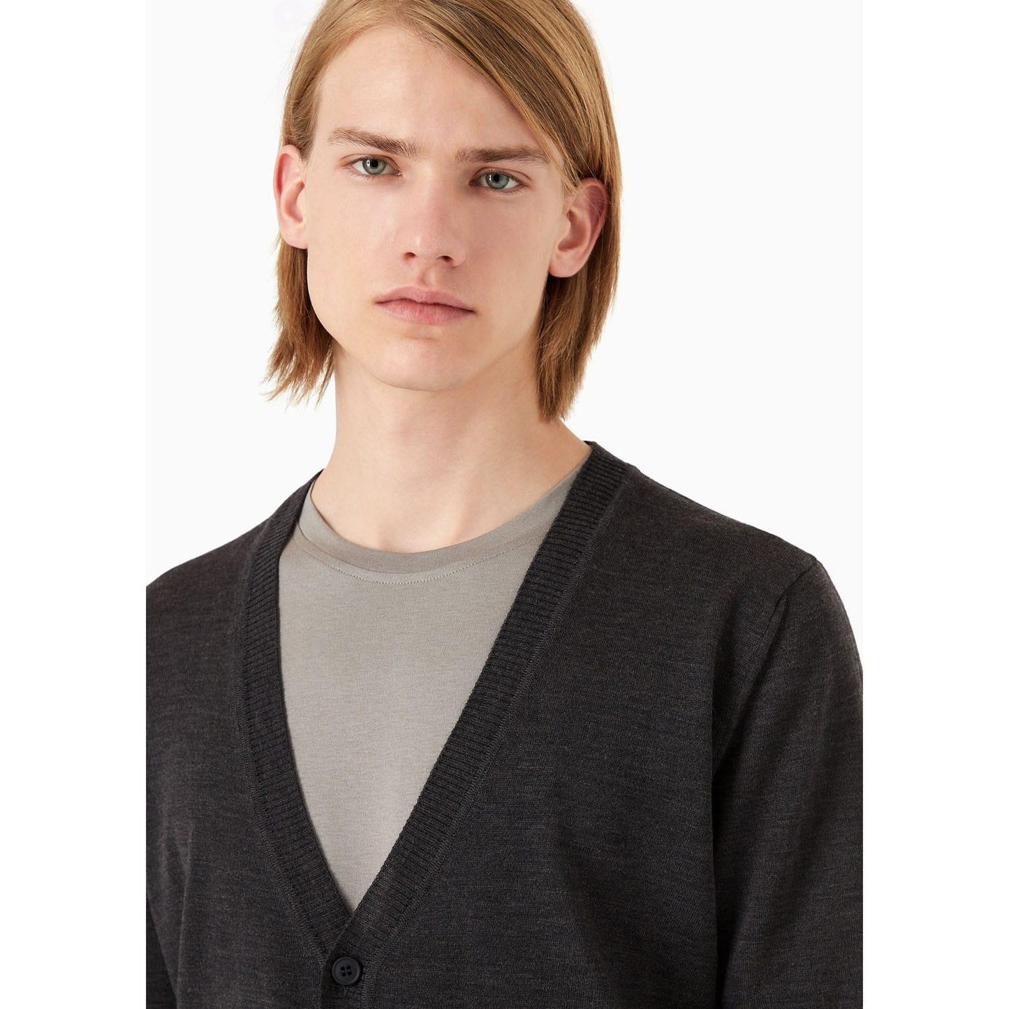 Grey - Lifestyle - Emporio Armani Mens Cardigan