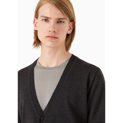 Grey - Lifestyle - Emporio Armani Mens Cardigan