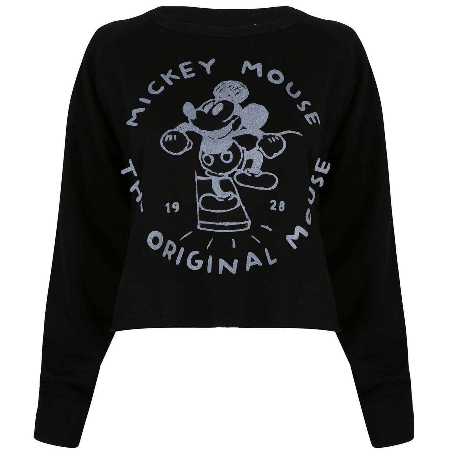 Black - Front - Disney Womens-Ladies The Original Mickey Mouse Sweatshirt