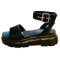 Black - Back - Where´s That From Womens-Ladies Chunky Buckle Sandals