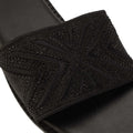 Black - Lifestyle - Womens-Ladies Sparkling Strappy Flat Sandals