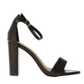 Black - Side - Where´s That From Womens-Ladies Barely There Strappy Block Heel Sandals