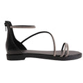 Black - Front - Where´s That From Womens-Ladies Gladiator Sparkling Flat Sandals