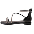 Black - Back - Where´s That From Womens-Ladies Gladiator Sparkling Flat Sandals