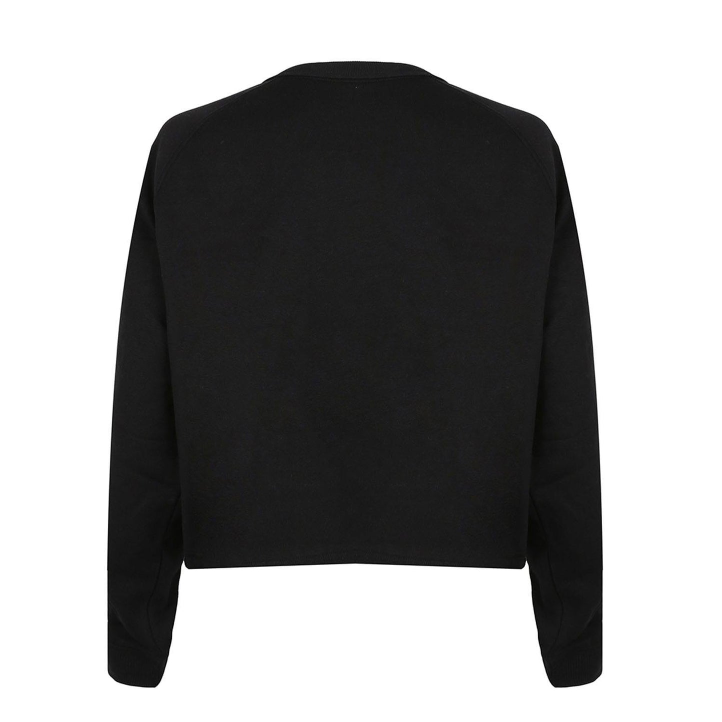 Black - Back - Disney Womens-Ladies Love Mickey Mouse Kiss Crew Neck Sweatshirt